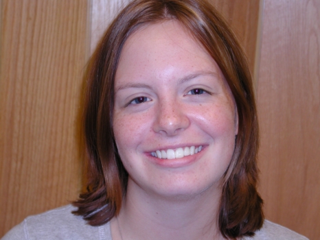 A happy patient after internal tooth bleaching